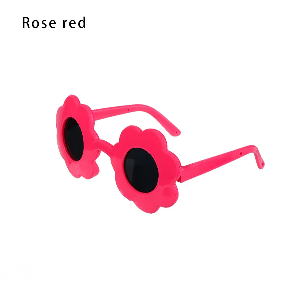 Heart Miniature Sunglasses Candy Color Frame Doll Glasses Toys Eyewear Doll Eyes Clothes Accessories For 60CM Dolls Dress Up