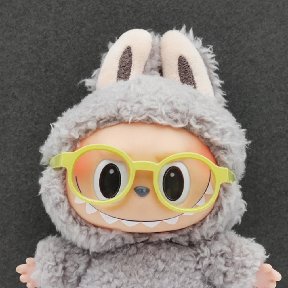 For 10/15cm Cotton/Ropa Labubu Glasses Cute Plastic Glasses Delicate Workmanship For Dolls Toy Glasses Accessories
