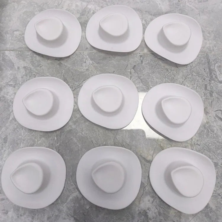 10Pcs Fashion Pink White Brown Mini Cowboy Doll Hat For Girls Dolls Accessories Kids Toys Gifts (Small for Barbie)