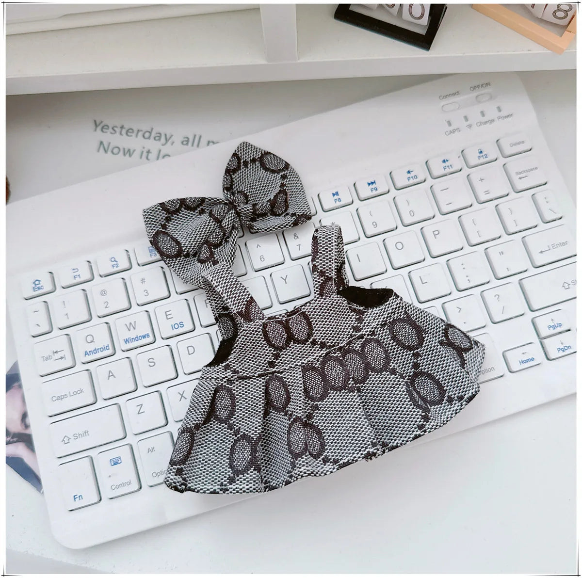 For 17cm Labubu Doll Clothes V1 V2 Doll Clothing Accessories Hat Overall Dress Shoes Bag Doll Accessories Sitting Party Game Toy