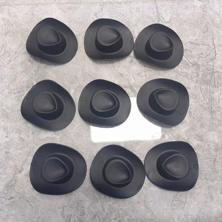 10Pcs Fashion Pink White Brown Mini Cowboy Doll Hat For Girls Dolls Accessories Kids Toys Gifts (Small for Barbie)