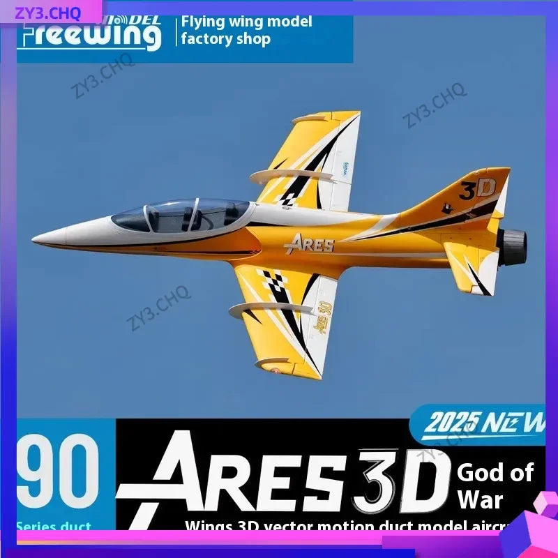 Freewing 90mm Ducted Jet Sports Aircraft 3D God of War RC Airplane High-Speed Fixed Wing Model Epo Assembled Remote Control Toy