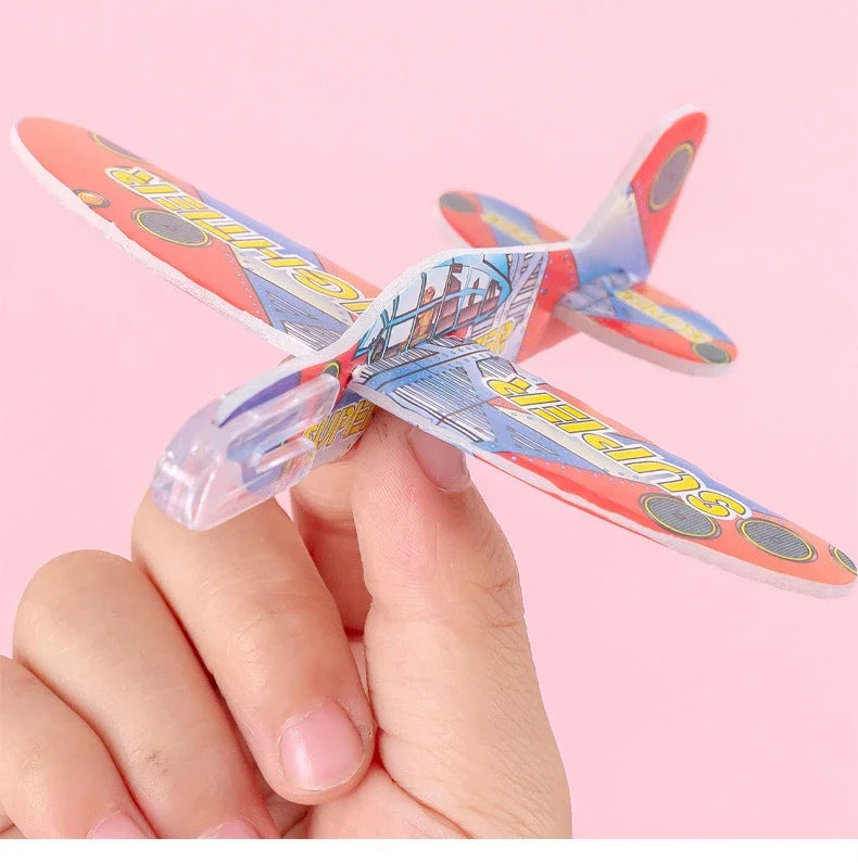 10/20Pcs Mini DIY Hand Throw Flying Glider Planes Foam Airplane Game Toys Kids Birthday Party Favors Baby Shower Fillers Gift