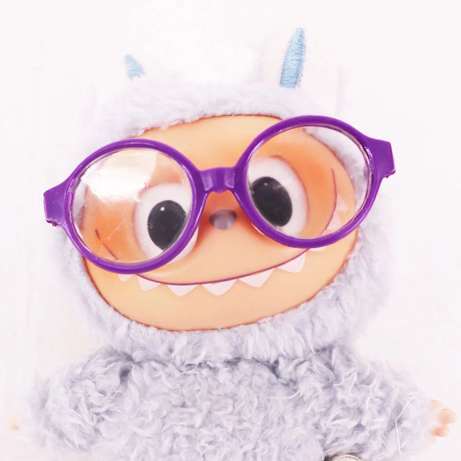 Mini Doll Accessories For Labubu Doll Glasses Mini Cartoon Model Guitar Popcorn Pendant Waist Bag Dollhouse Gift,Girl's Toy