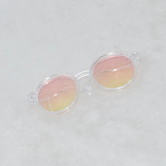 Labubu Glasses  6.5cm Cute Plastic Glasses for 17cm Labubu Macaron and 60cm BJD Dolls and 1/3 BJD Dolls Toy Glasses Accessories
