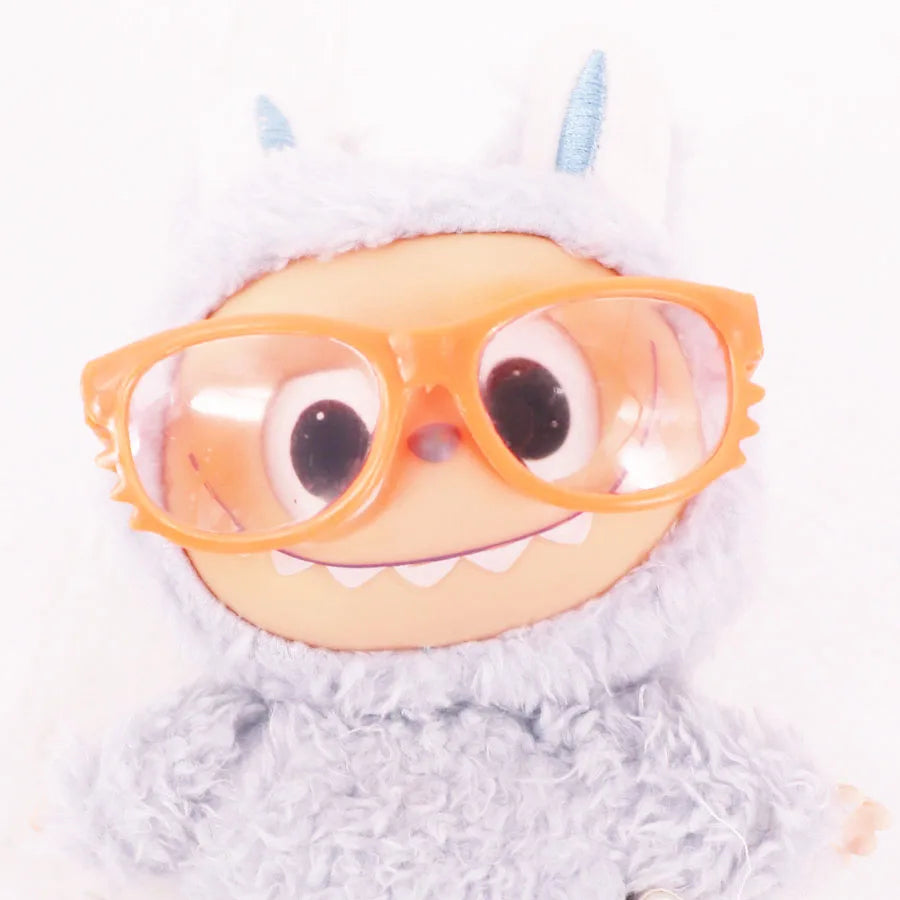 Mini Doll Accessories For Labubu Doll Glasses Mini Cartoon Model Guitar Popcorn Pendant Waist Bag Dollhouse Gift,Girl's Toy