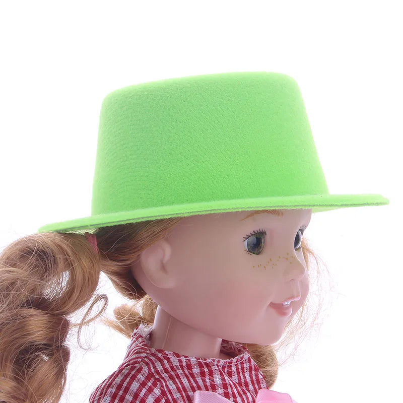 Plush Cute Doll Hat For Paola Reina & 1/3 1/4 1/6 BJD Blyth & 14.5 Inch Wellie Wisher Doll Clothes Accessories