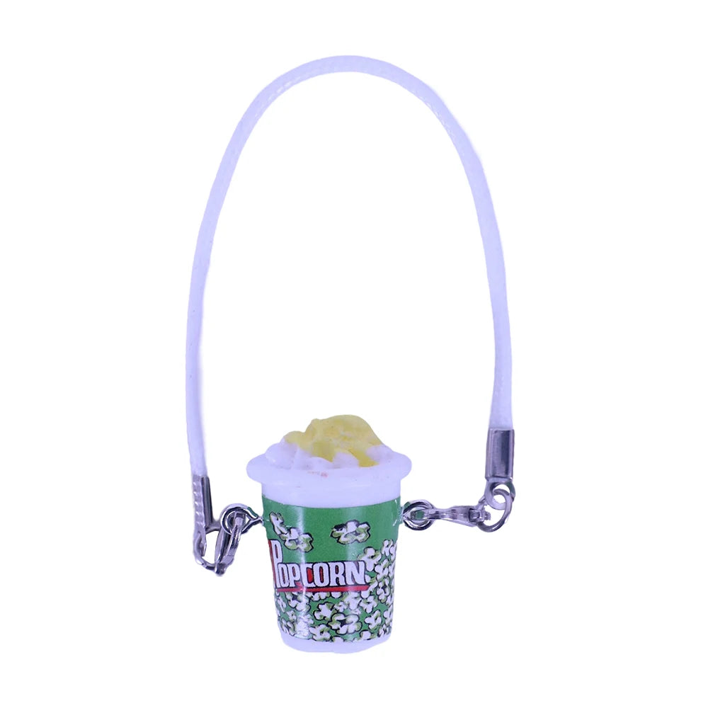 Mini Doll Accessories For Labubu Doll Glasses Mini Cartoon Model Guitar Popcorn Pendant Waist Bag Dollhouse Gift,Girl's Toy
