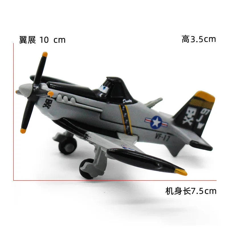 Disney Pixar Planes Dust Crophopper Skipper Dottie Ehsani Metal Diecast Fighter Aircraft Collectible Model Toys Birthday Gifts