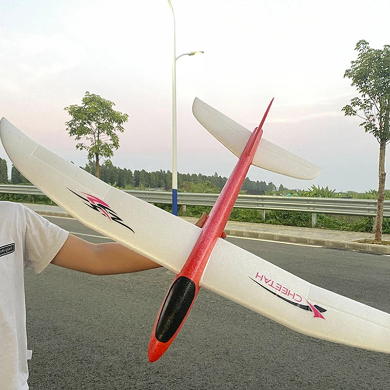 48/99CM Large Foam Glider Airplane Hand Throwing Planes Outdoor Toy 2 Flight Mode Flying Toy for Kids Birthday Party Favors