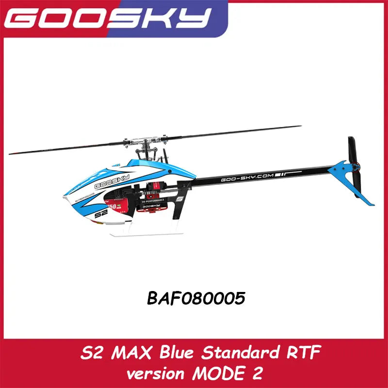 Goosky S2 Max Model Airplane 3d Remote Control Stunt Helicopter Dual Brushless Direct Drive Baf080001 Bnf/Rtf Toy Gift