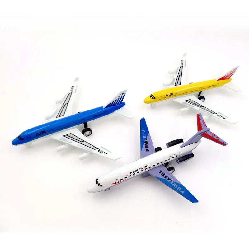 14cm Alloy PVC Airplanes Cartoon Airlines Diecast B747 A380 A340 Plane Models Simulated Aircraft Flight For Kids Boys Gift