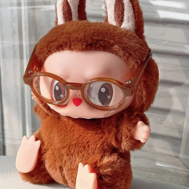 Labubu 6.5cm/9cm Fashion Accessories Cute Plastic  Glasses for 15cm/17cm Labubu for 60cm BJD Dolls and 1/3 BJD Dolls Toy Glasses