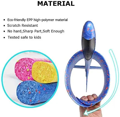 36cm48cm Large Foam Plane Glider Hand Throw Airplane Inertial EPP Bubble Planes Outdoor Launch Kids Toys for Children Boys Gift