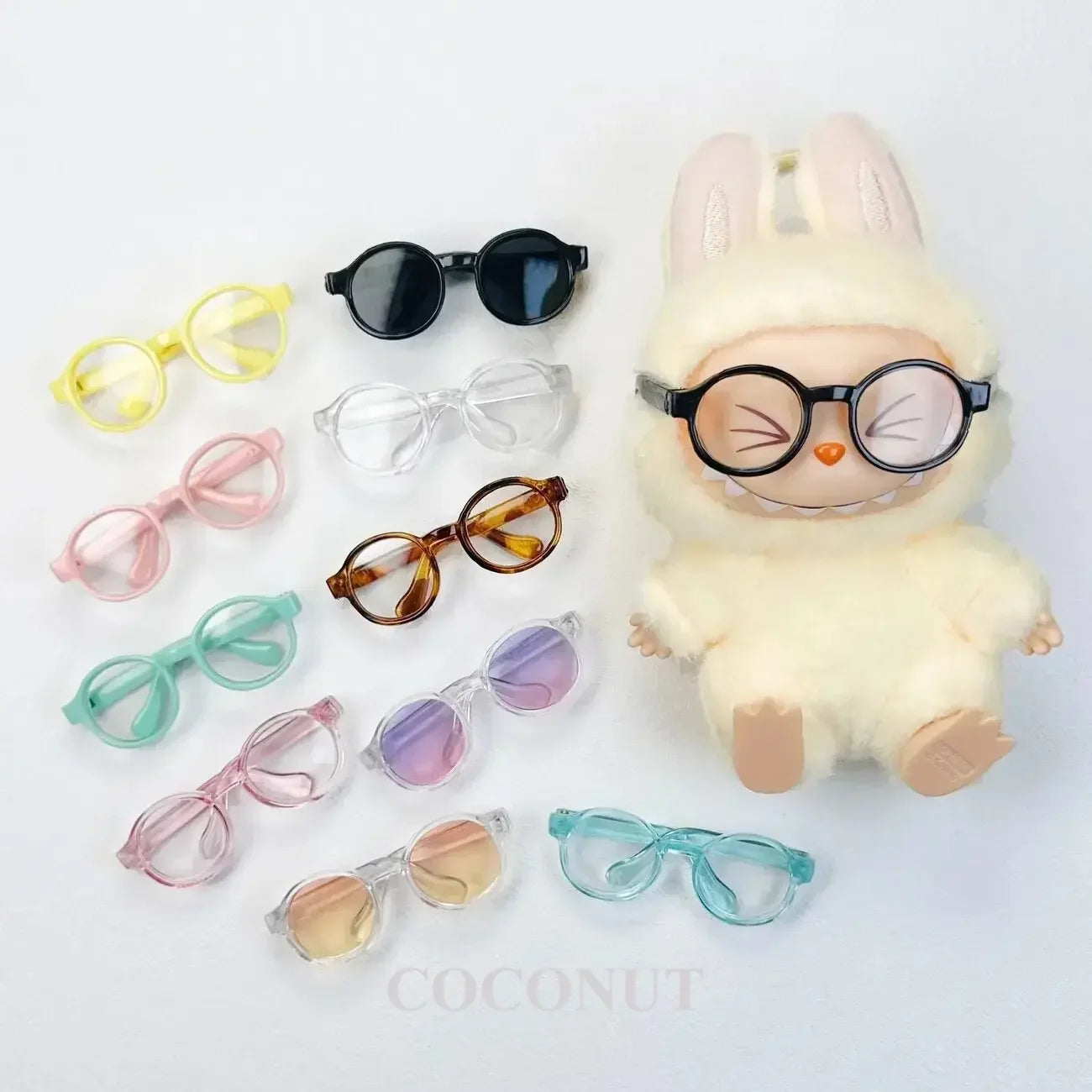 For 10/15cm Cotton/Ropa Labubu Glasses Cute Plastic Glasses Delicate Workmanship For Dolls Toy Glasses Accessories