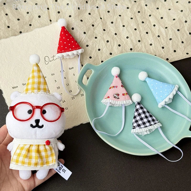 Cute Doll House Doll Hat Mini Birthday Hats Head Covers Cartoon DIY Doll Decoration Toy For Children