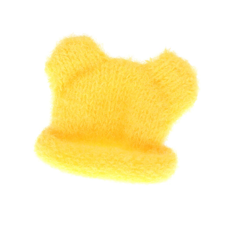 1/12 Doll Mini Colorful Knitted Hat Simulation Handmade Hats Toys Doll Dress Up Accessories For Kids Pretend Play Toy