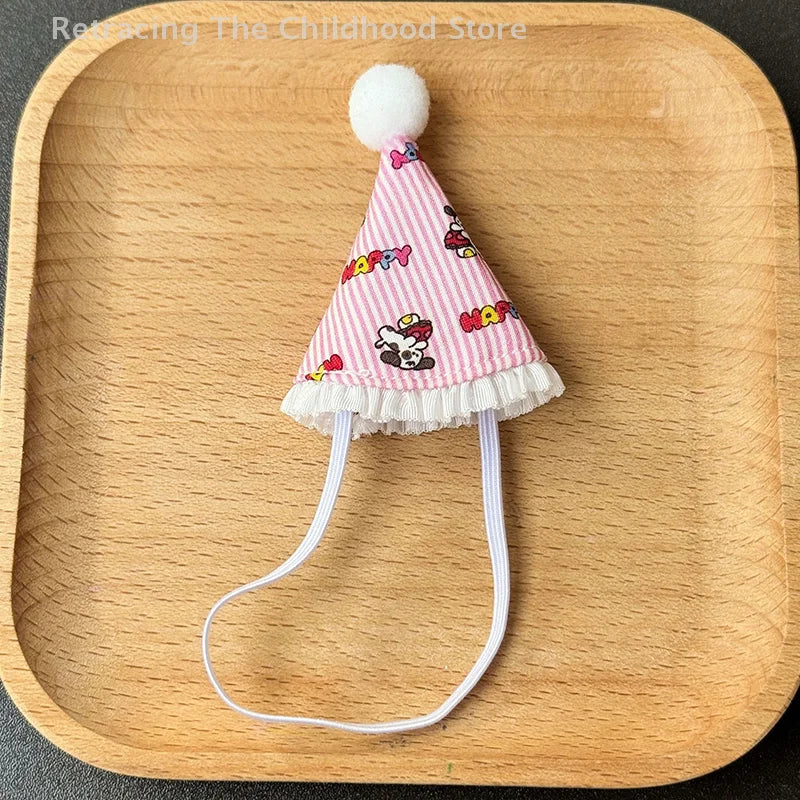 Cute Doll House Doll Hat Mini Birthday Hats Head Covers Cartoon DIY Doll Decoration Toy For Children