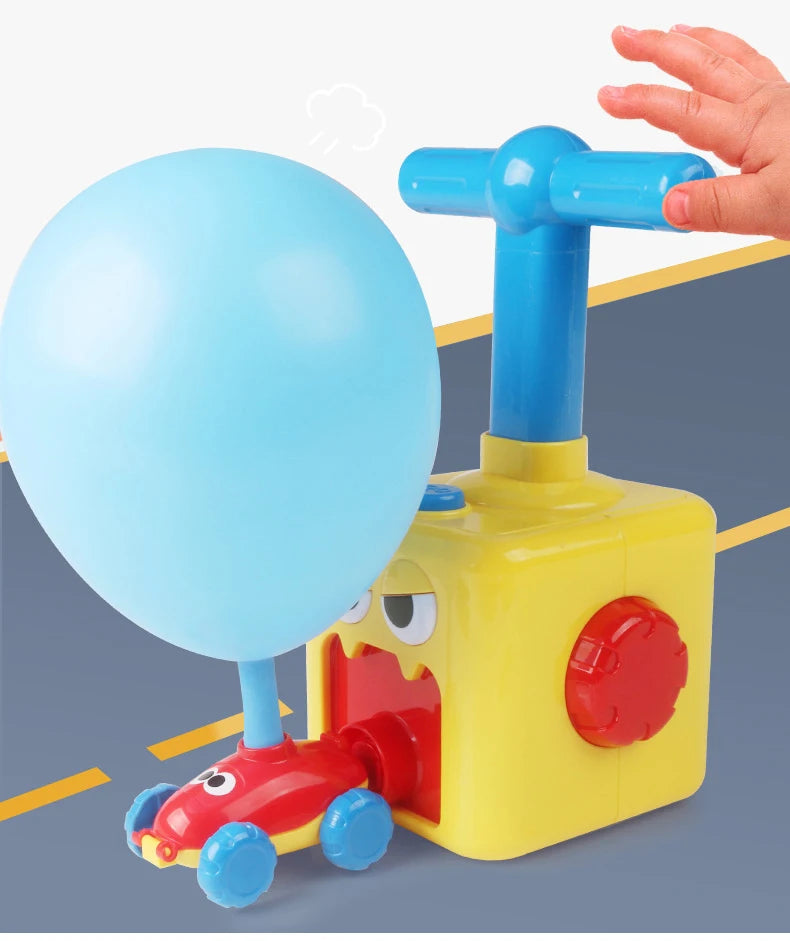 NEW Rocket Balloon Launch Tower Toy Inertia Air Power Balloon Car Science Experimen Puzzle Funny Educational Toys For Children
