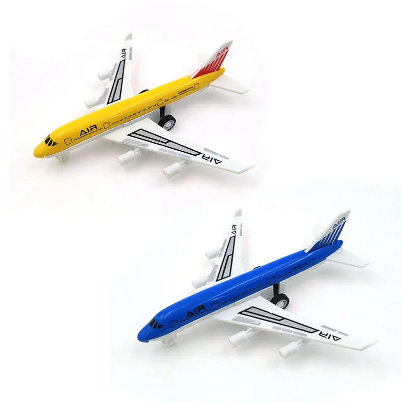 14cm Alloy PVC Airplanes Cartoon Airlines Diecast B747 A380 A340 Plane Models Simulated Aircraft Flight For Kids Boys Gift