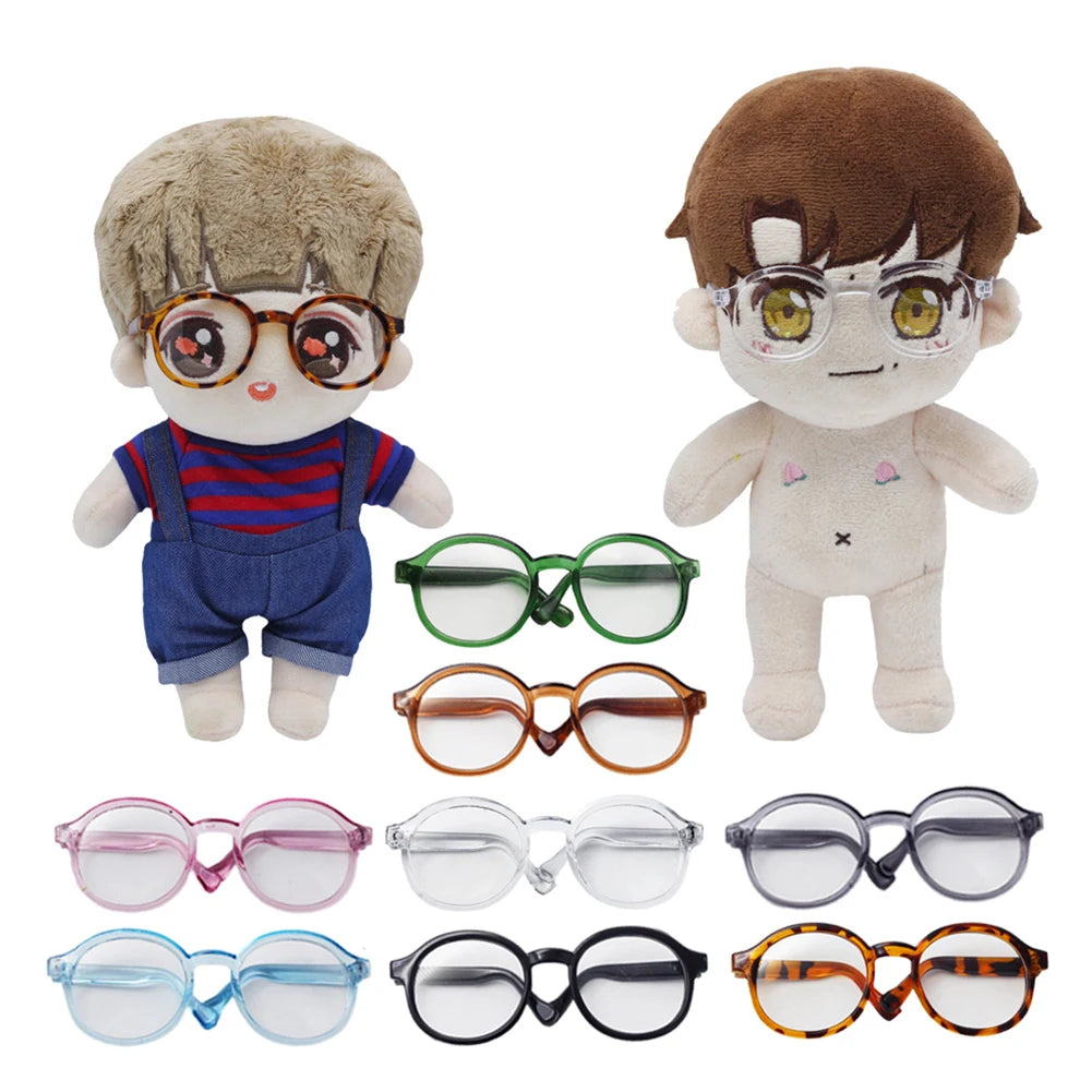 Labubu 6.5cm/9cm Fashion Accessories Cute Plastic  Glasses for 15cm/17cm Labubu for 60cm BJD Dolls and 1/3 BJD Dolls Toy Glasses