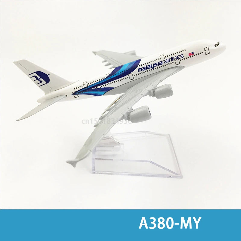 6Inch 15CM A380 A350 A330 A320 Concorde Diecast Airplane Model For Gift Collection
