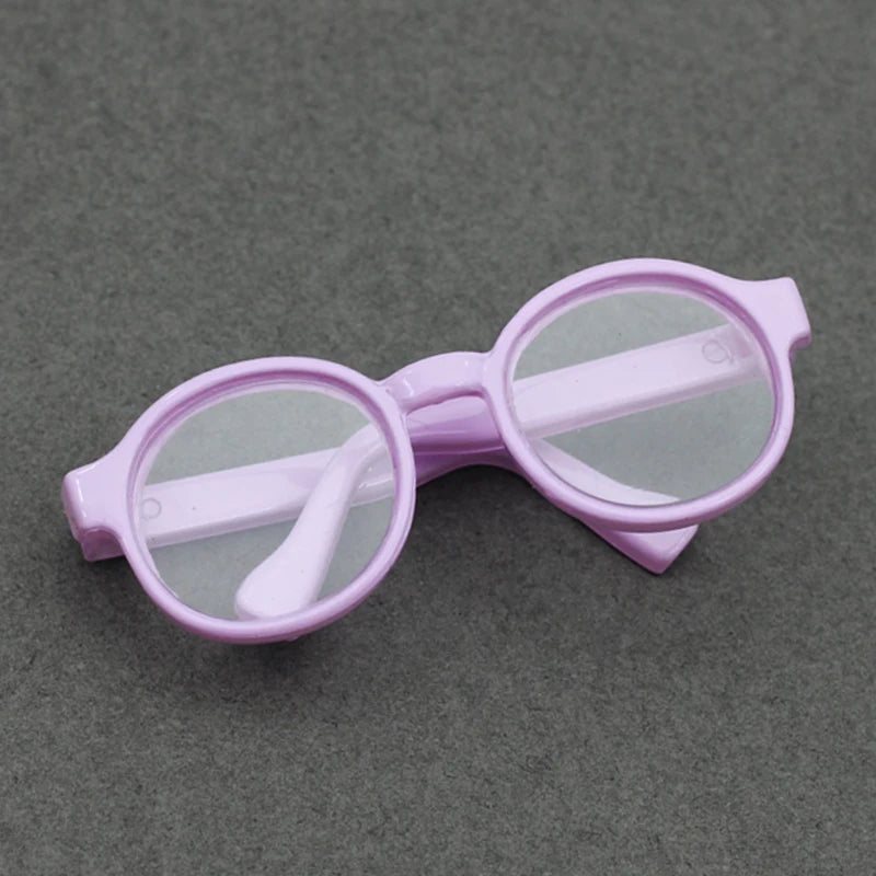 Labubu Glasses  6.5cm Cute Plastic Glasses for 17cm Labubu Macaron and 60cm BJD Dolls and 1/3 BJD Dolls Toy Glasses Accessories