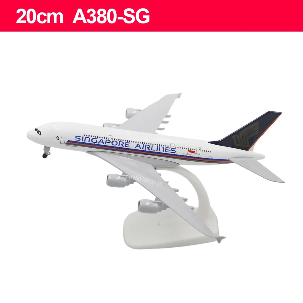 20CM Diecast Alloy Antonov An-225 "Mriya" B747 777 787 A380 350 330 Airplane Model 1/400 Scale