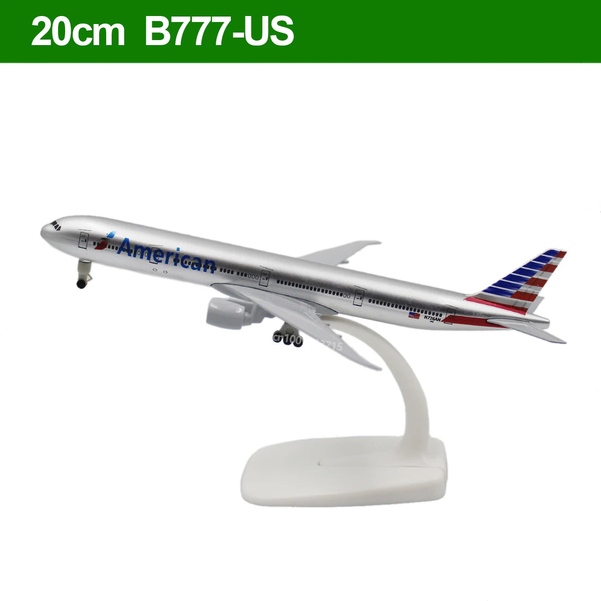20CM Diecast Alloy Antonov An-225 "Mriya" B747 777 787 A380 350 330 Airplane Model 1/400 Scale