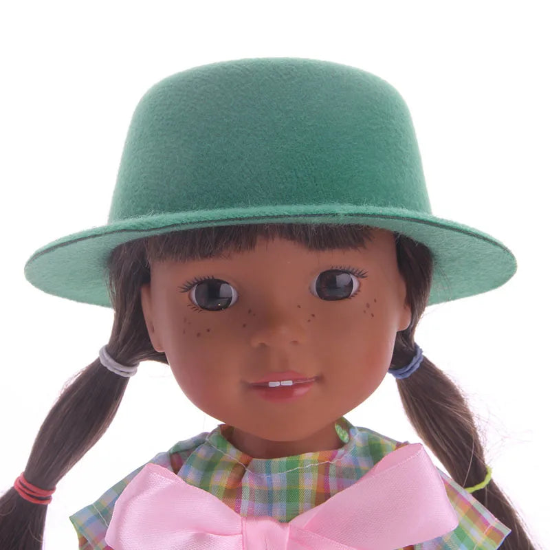 Plush Cute Doll Hat For Paola Reina & 1/3 1/4 1/6 BJD Blyth & 14.5 Inch Wellie Wisher Doll Clothes Accessories