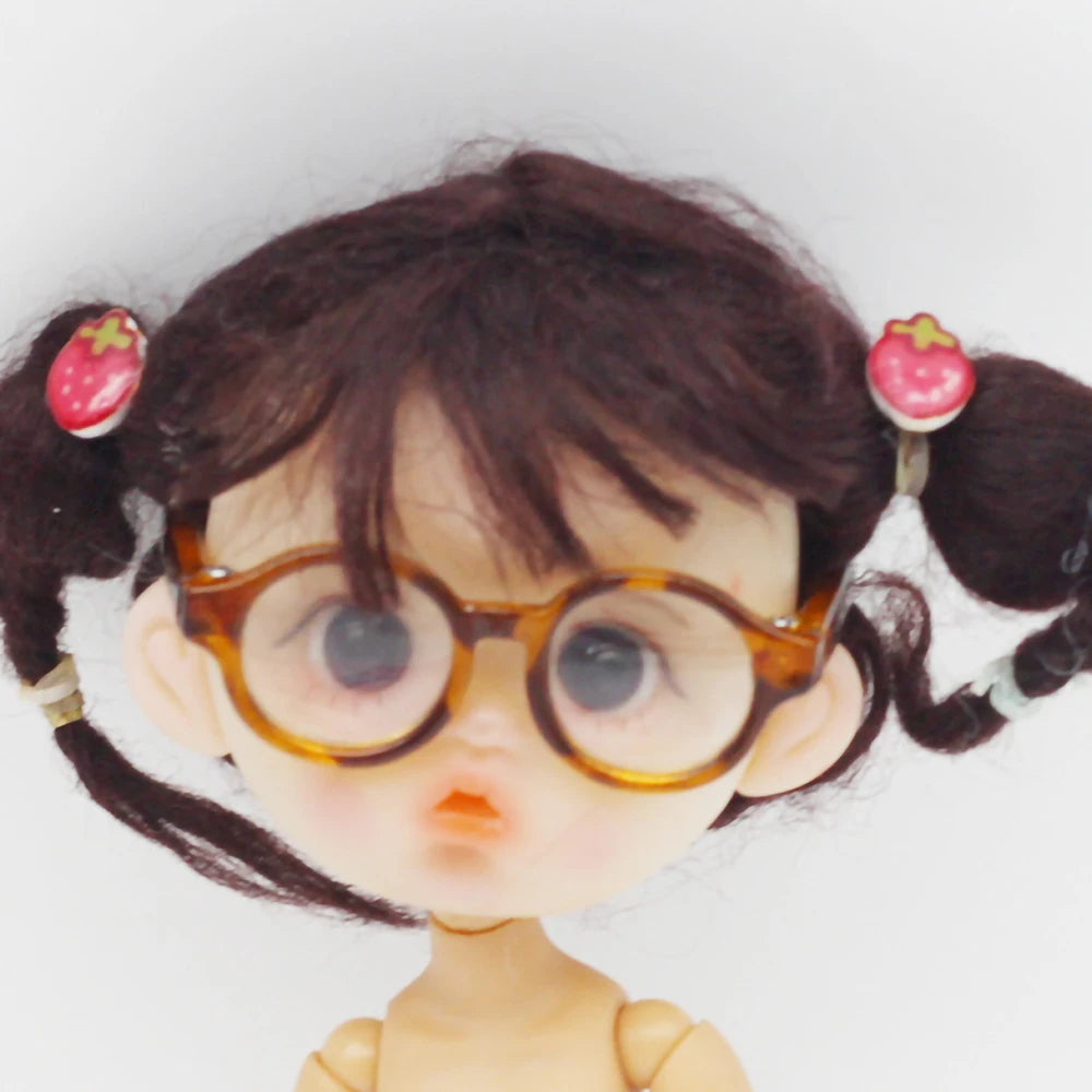 Fashion Doll Glasses for 1/3 1/6 1/8 60cm BJD Blyth Doll Plush Toy Sunglasses DIY Accessories Dress Up Toys Gift