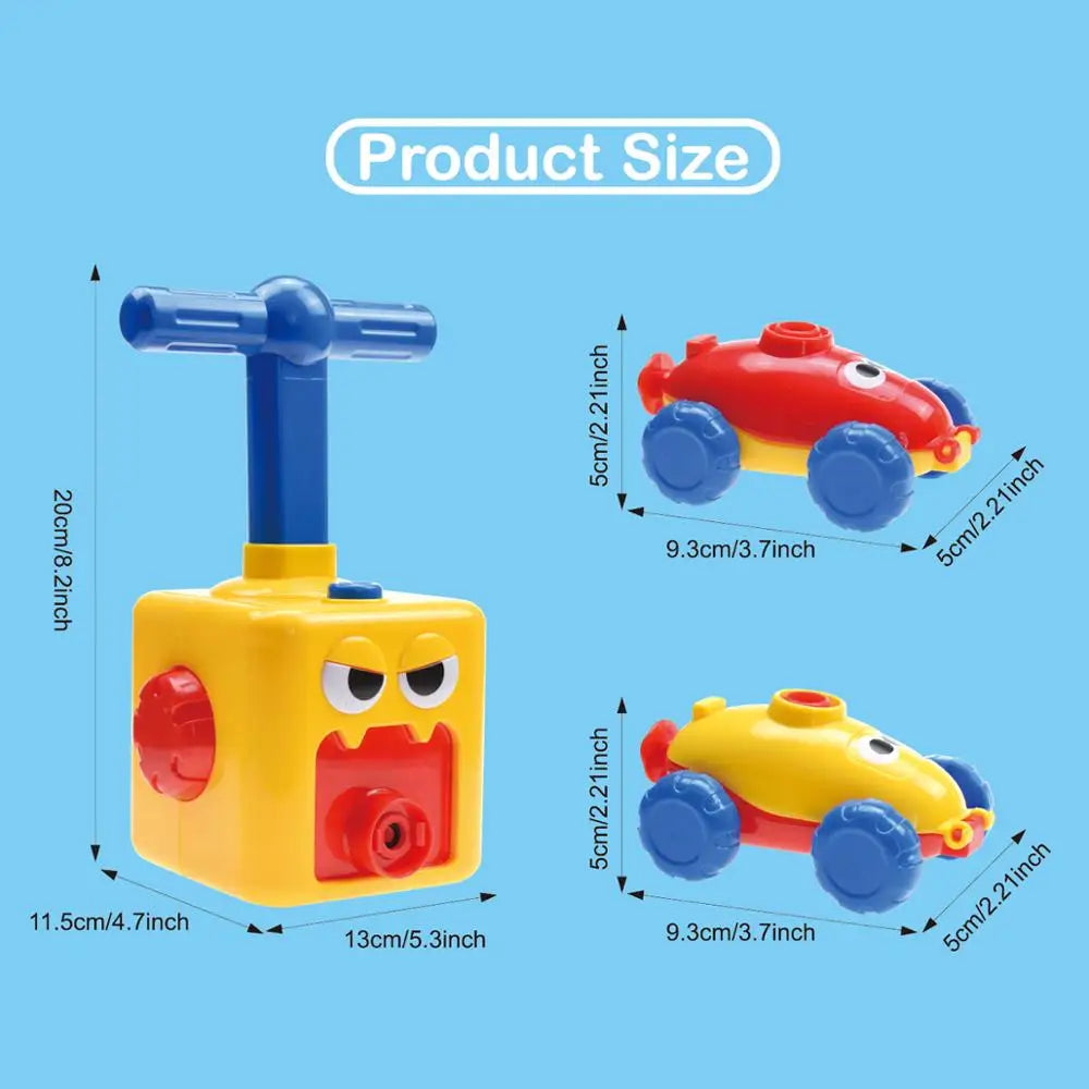 NEW Rocket Balloon Launch Tower Toy Inertia Air Power Balloon Car Science Experimen Puzzle Funny Educational Toys For Children