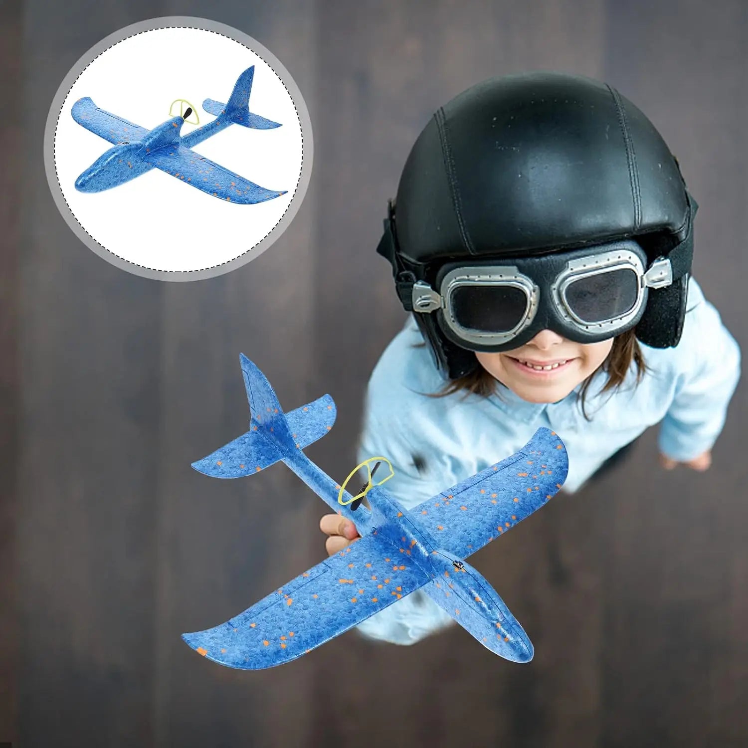 Electric Foam Airplane Toy Hand Throwing Plane Toy for Kids Aircraft Toy with USB Charging Outdoor Flying Toys Birthday Gift