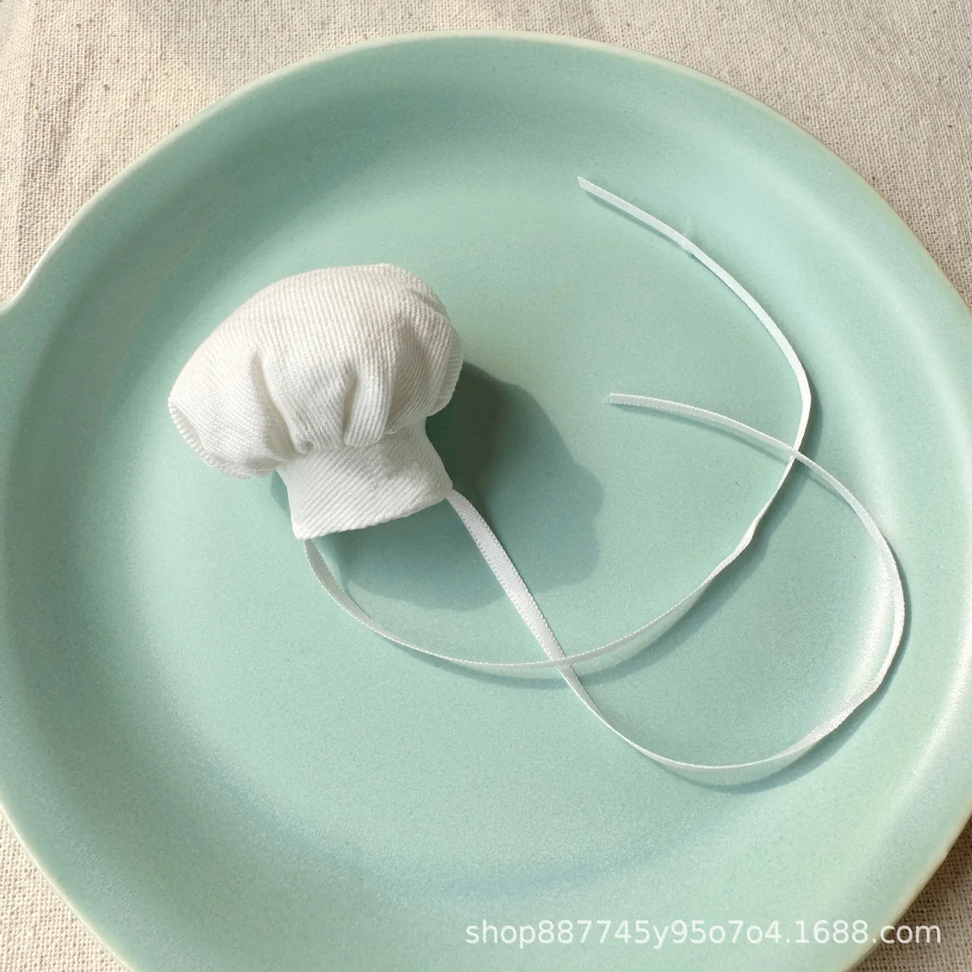 Chef Hat for Dolls - Adjustable Mini Cook Cap Costume Accessory, Cute Plush Kitchen Role Play Hat for Dolls, DIY Dressing Fun