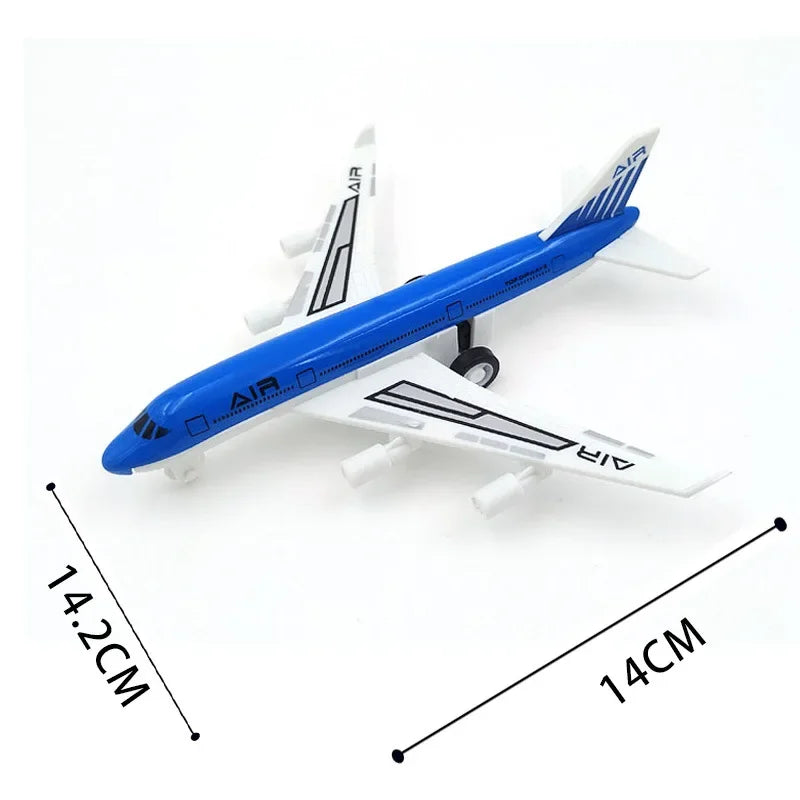 14cm Alloy PVC Airplanes Cartoon Airlines Diecast B747 A380 A340 Plane Models Simulated Aircraft Flight For Kids Boys Gift