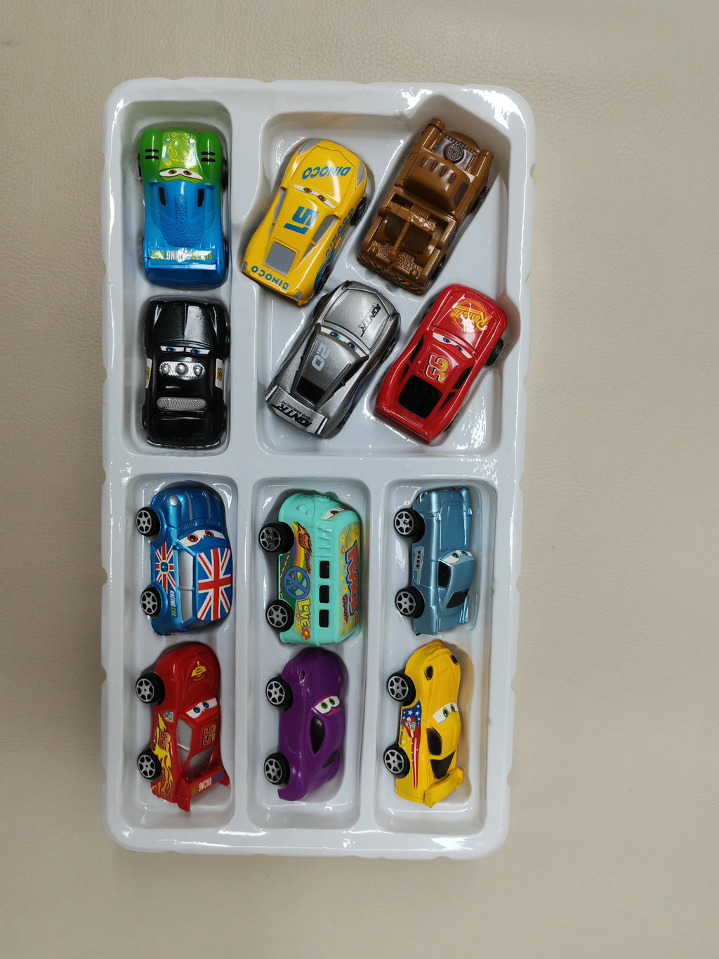 12pcs/set Disney Pixar Cars 3 Back Force Lightning Mcqueen Jackson Storm Mater Model Mini Car Toys Kids Birthday Gift Boxes 2025