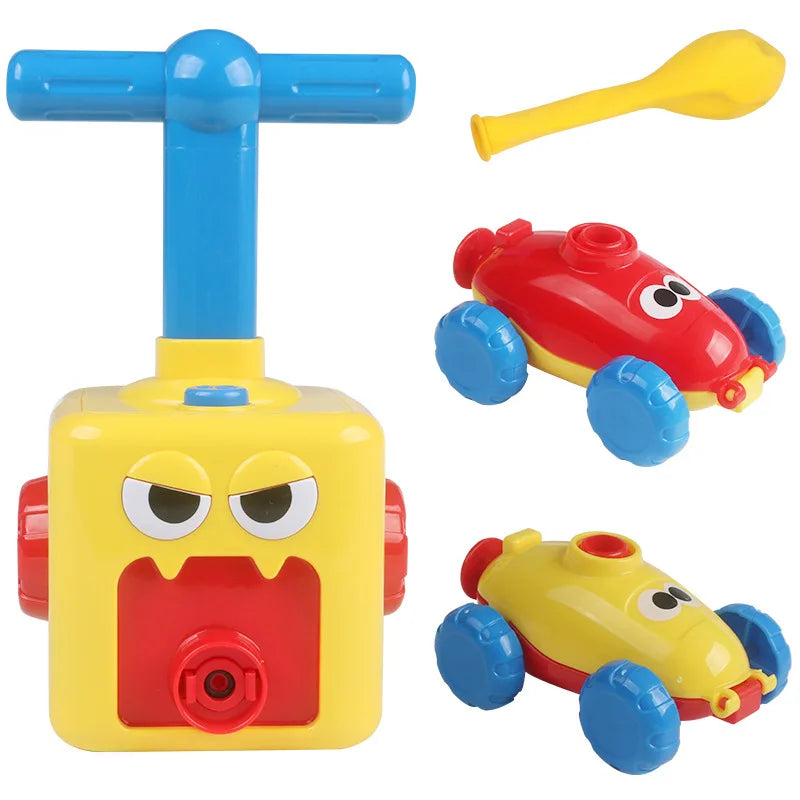 NEW Rocket Balloon Launch Tower Toy Inertia Air Power Balloon Car Science Experimen Puzzle Funny Educational Toys For Children