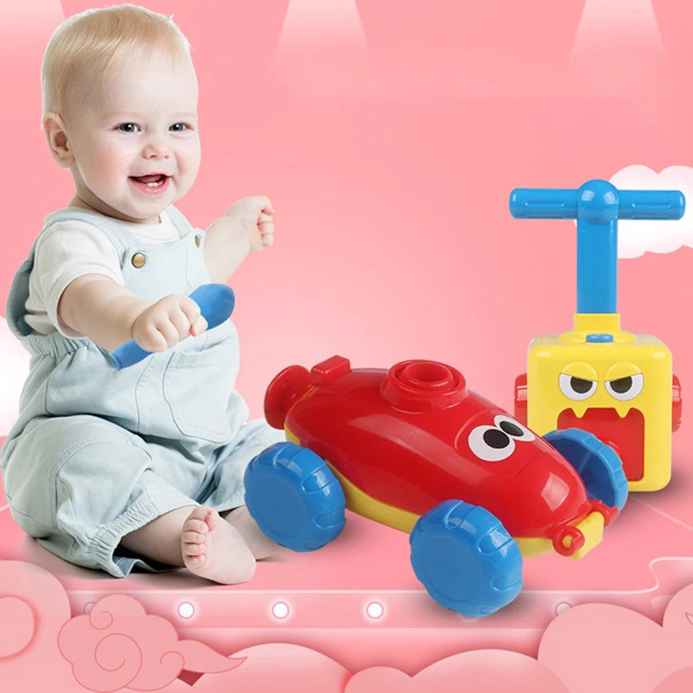 NEW Rocket Balloon Launch Tower Toy Inertia Air Power Balloon Car Science Experimen Puzzle Funny Educational Toys For Children