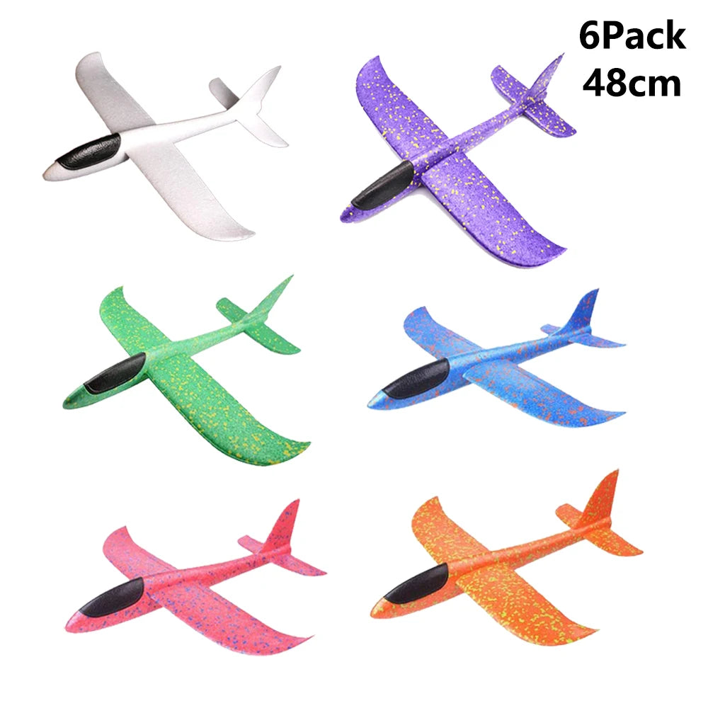 36cm48cm Large Foam Plane Glider Hand Throw Airplane Inertial EPP Bubble Planes Outdoor Launch Kids Toys for Children Boys Gift