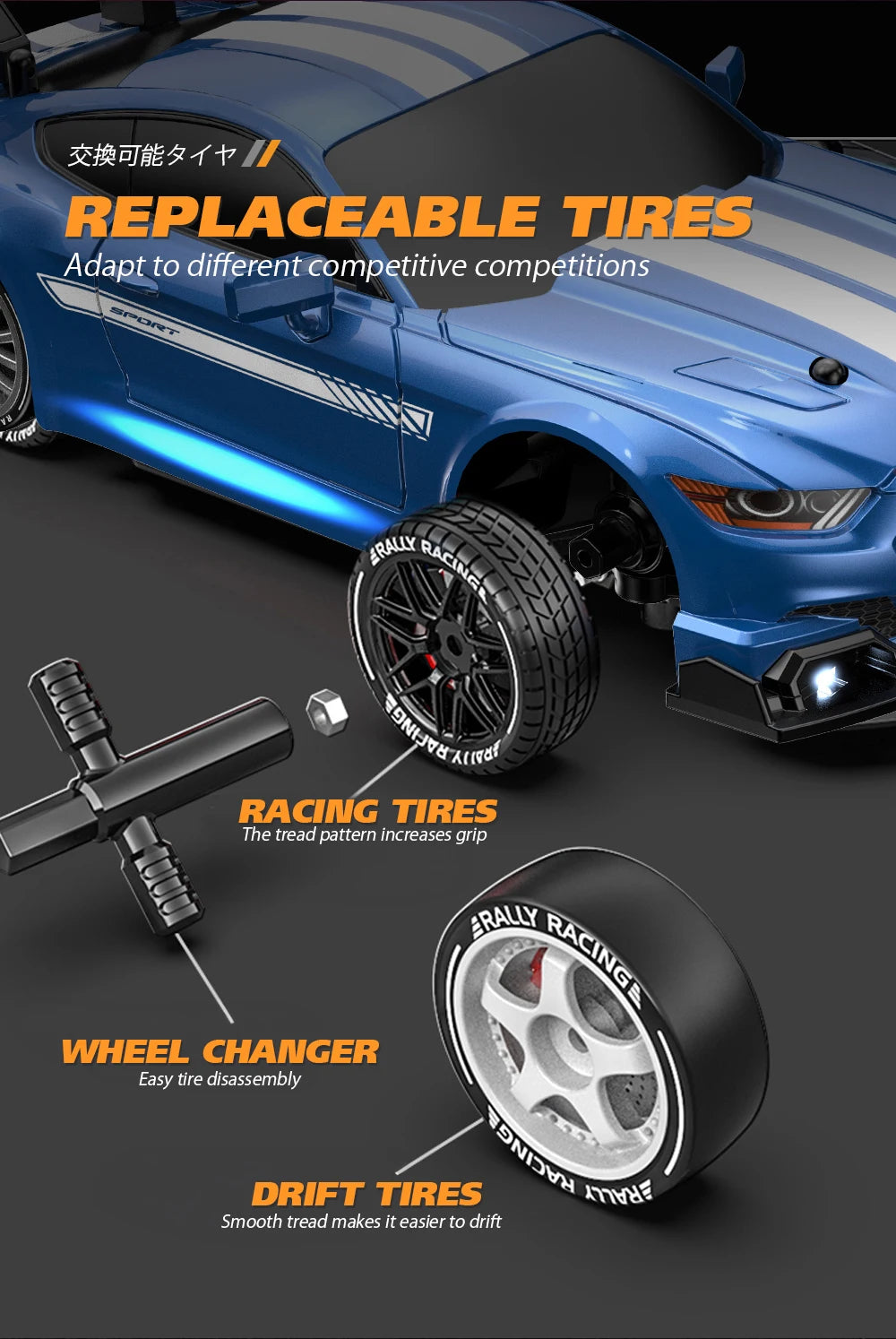 1:24 Mini 2.4G 4WD 30KM/h RC Drift Car GTRPRO AE86PRO - RTR Metal Tires, Ready to Race | Kids' Toy, Birthday Gift