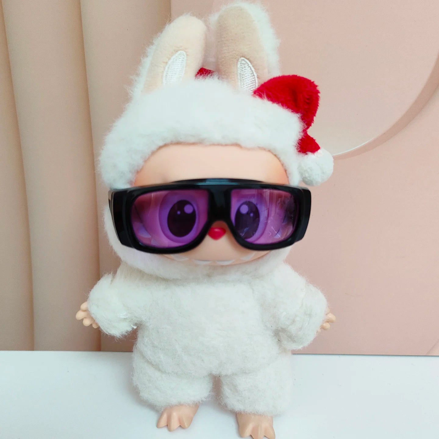 Doll Glasses 6.5cm Goggles Sunglasses for 17cm Labubu V1 V2 V3 Doll Accessories