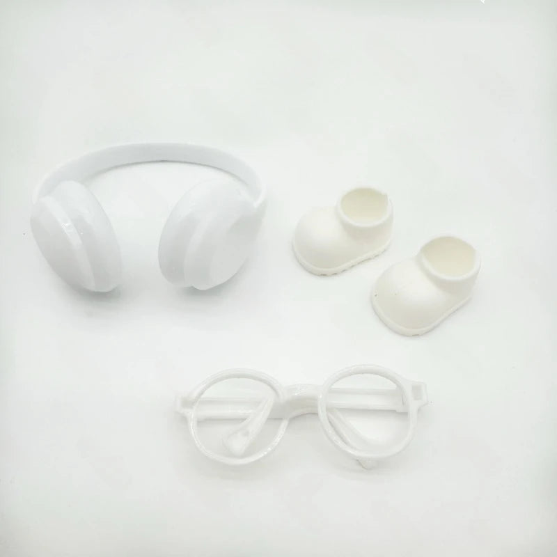 Suitable for Labubu Doll Clothing Accessories Mini Glasses Shoes Headphones V1 V2 V3 DIY Accessories Children's Toys Gifts