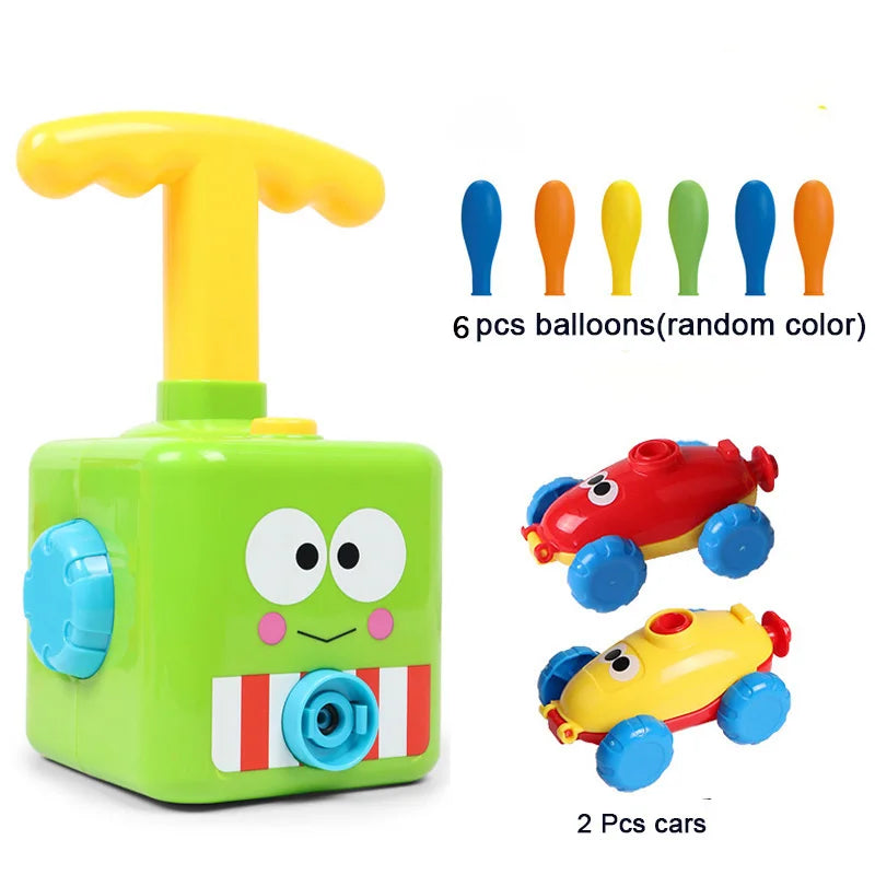 NEW Rocket Balloon Launch Tower Toy Inertia Air Power Balloon Car Science Experimen Puzzle Funny Educational Toys For Children