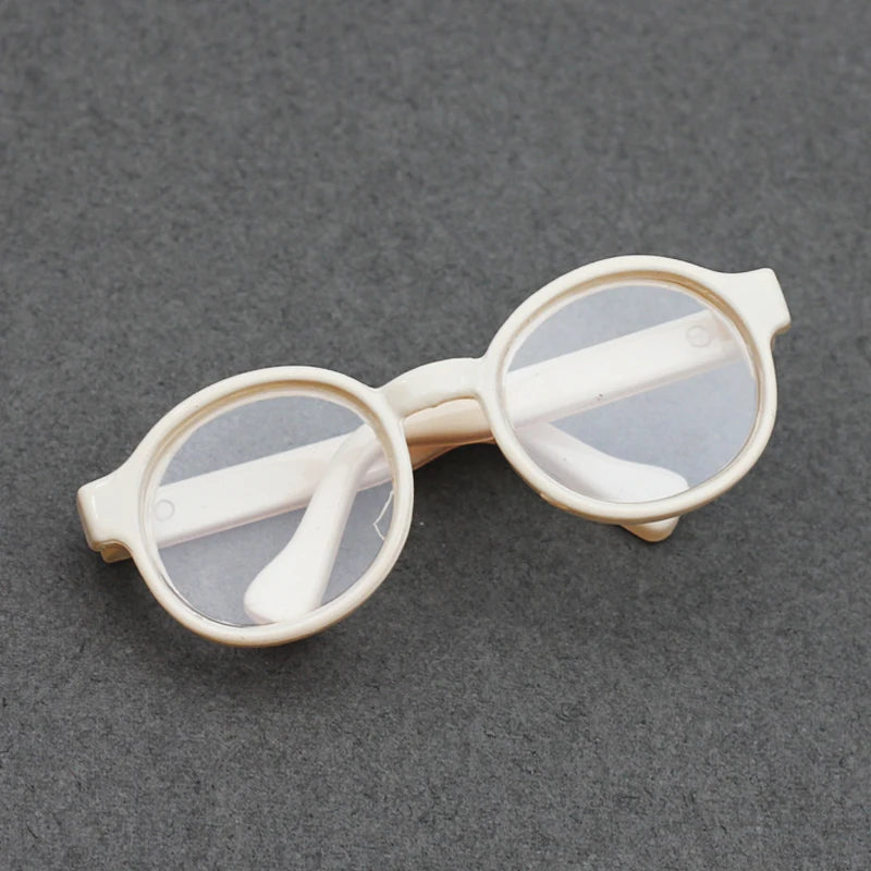 Labubu Glasses  6.5cm Cute Plastic Glasses for 17cm Labubu Macaron and 60cm BJD Dolls and 1/3 BJD Dolls Toy Glasses Accessories