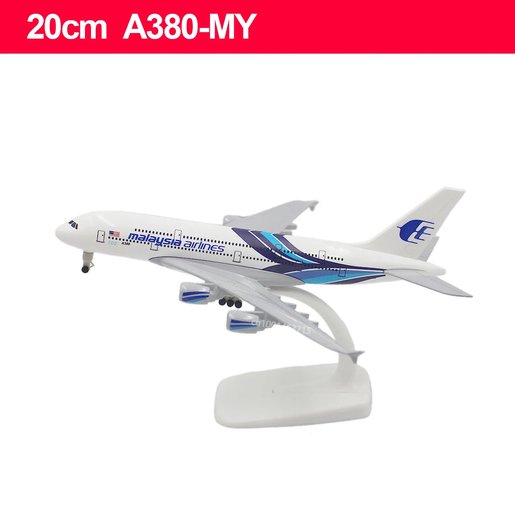 20CM Diecast Alloy Antonov An-225 "Mriya" B747 777 787 A380 350 330 Airplane Model 1/400 Scale