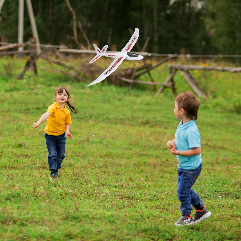 48/99CM Large Foam Glider Airplane Hand Throwing Planes Outdoor Toy 2 Flight Mode Flying Toy for Kids Birthday Party Favors