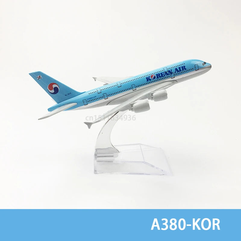 6Inch 15CM A380 A350 A330 A320 Concorde Diecast Airplane Model For Gift Collection