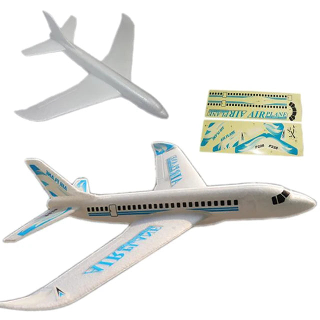 36cm48cm Large Foam Plane Glider Hand Throw Airplane Inertial EPP Bubble Planes Outdoor Launch Kids Toys for Children Boys Gift