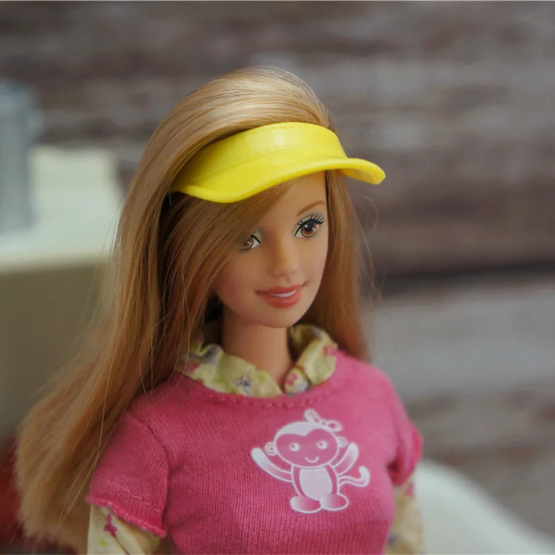 Original Doll Caps Toy Dolls Decors Accessories DIY Doll Riding Cap Suny Hat Baseball Cap For 1/6 Dolls Toy Heads
