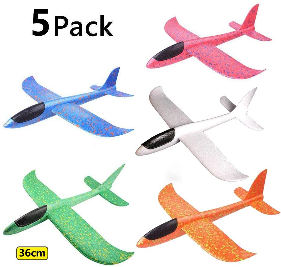 36cm48cm Large Foam Plane Glider Hand Throw Airplane Inertial EPP Bubble Planes Outdoor Launch Kids Toys for Children Boys Gift